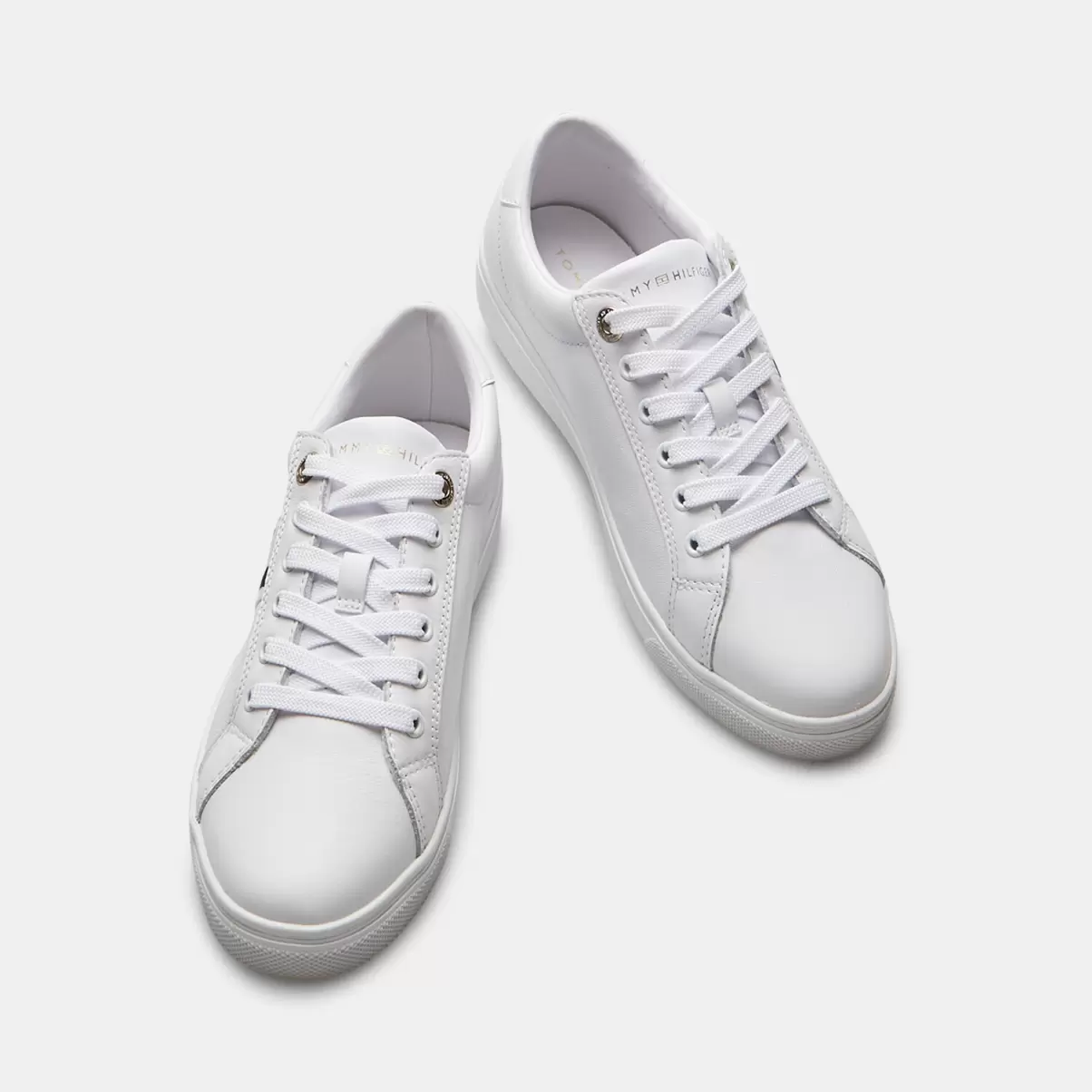 In Linea Sneakers Sneaker Donna In Pelle Tommy Hilfigher Donna Bianco Bata - 4