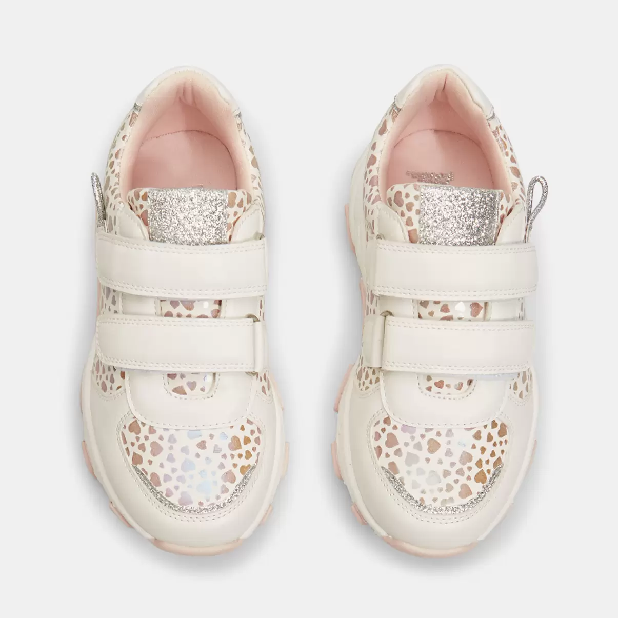 Bianco Sneaker Da Bambina Con Stampa A Cuori E Stappi Bata Sneakers Bambini Moda - 3