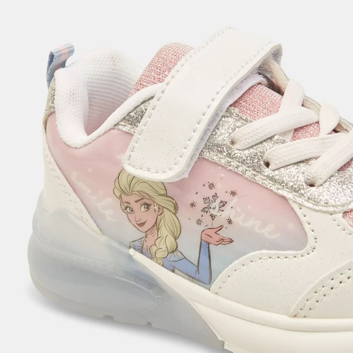 Bata Sneakers Bambini Moda Sneaker Da Bambina Frozen Con Strappo E Luci Rosa - 4