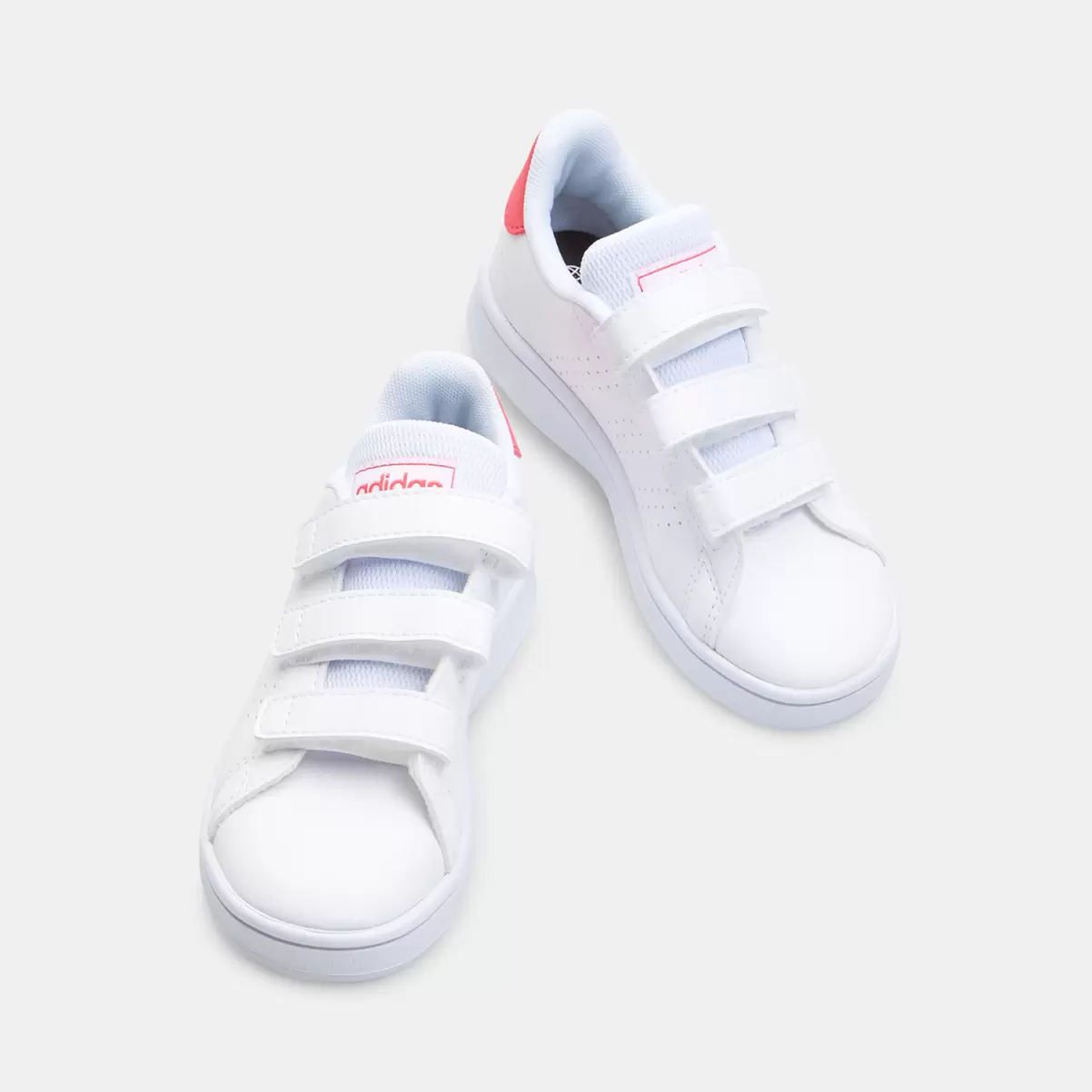 Bianco Economico Bambini Scarpe Sportive Bata Sneaker Bambina Adidas Advantage - 4