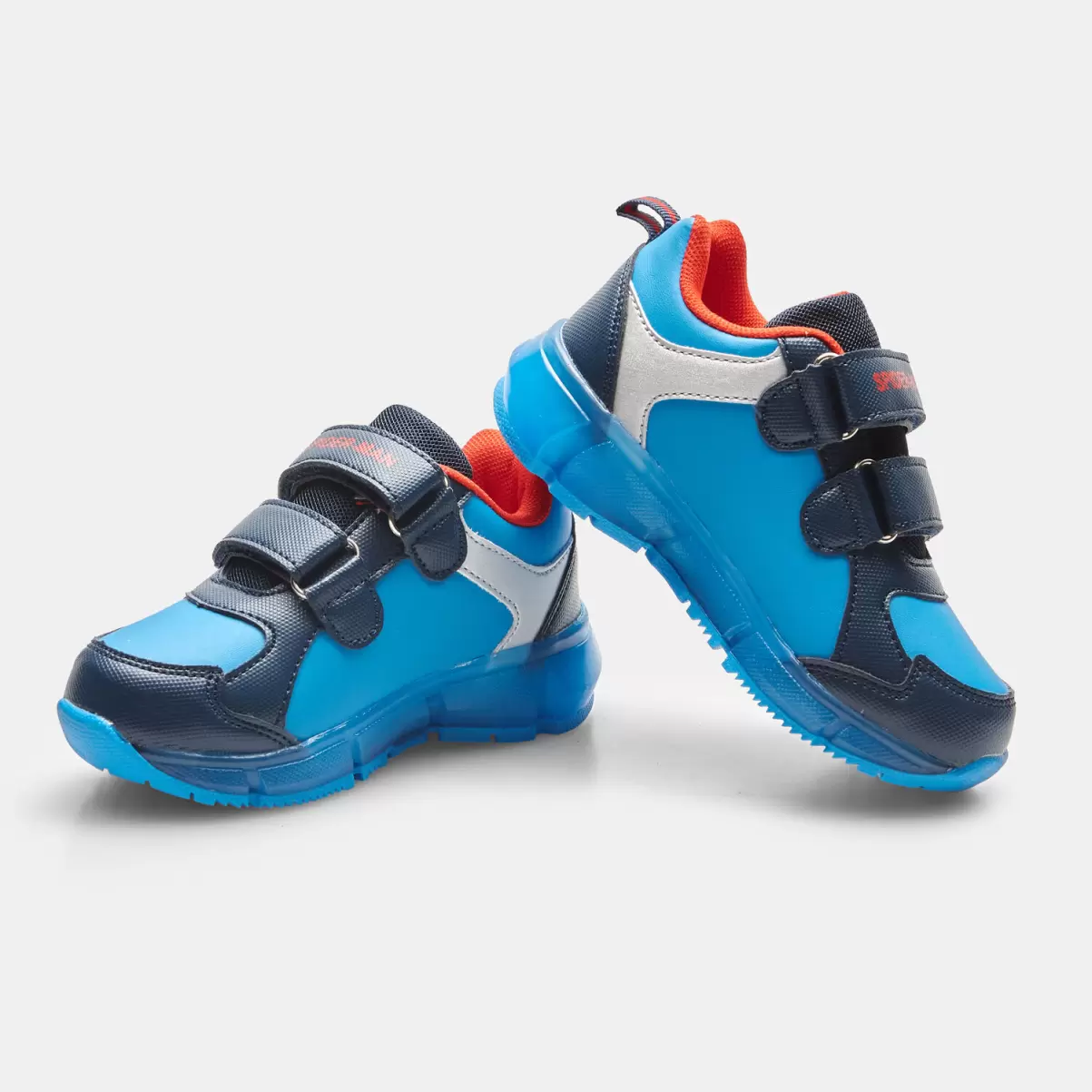 Confortevole Bambini Sneaker Bambino Effetto Pelle Spiderman Sneakers Blu Bata - 1