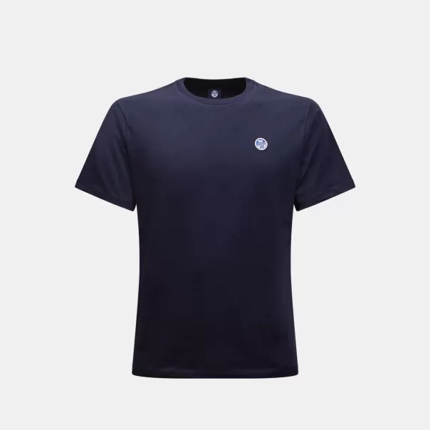 Bata Blu T-Shirt Uomo Girocollo In Linea T-Shirt & Polo Uomo