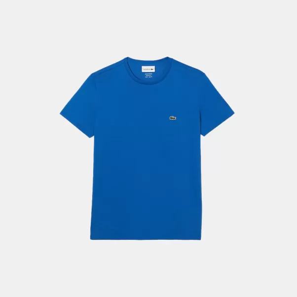 Bata T-Shirt Da Uomo Lacoste Blu Offerta Speciale Uomo Sport