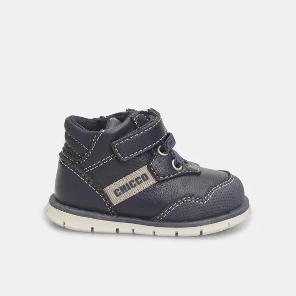 Bambini Marchio Blu Sneakers Alte Da Bambino Primi Passi Chicco Con Strappo Stivaletti Bata